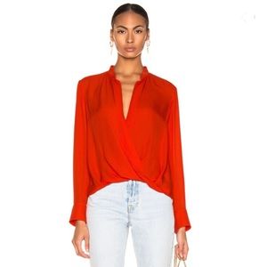 RAG-BONE Red Silk Blouse